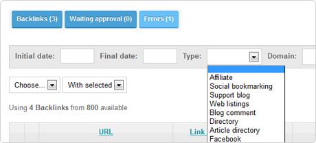 Backlinks Filters